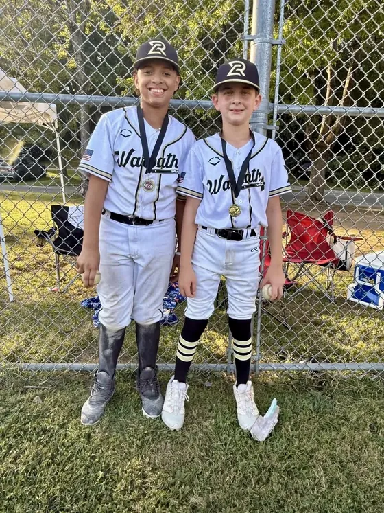 Two young Warpath players