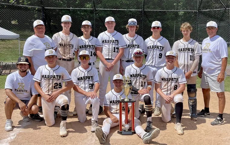 A Warpath team with a trophy