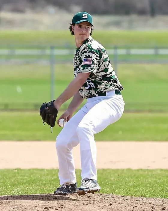 Kyle Schneider pitching