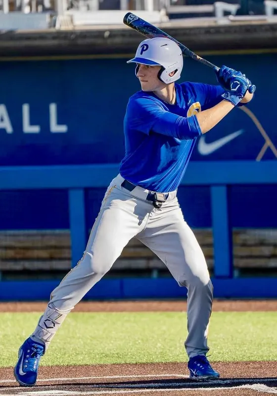 Mason Ligenza at bat